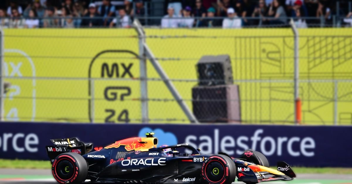 Monoplaza de Fórmula 1 en el Gran Premio de México de una edición anterior