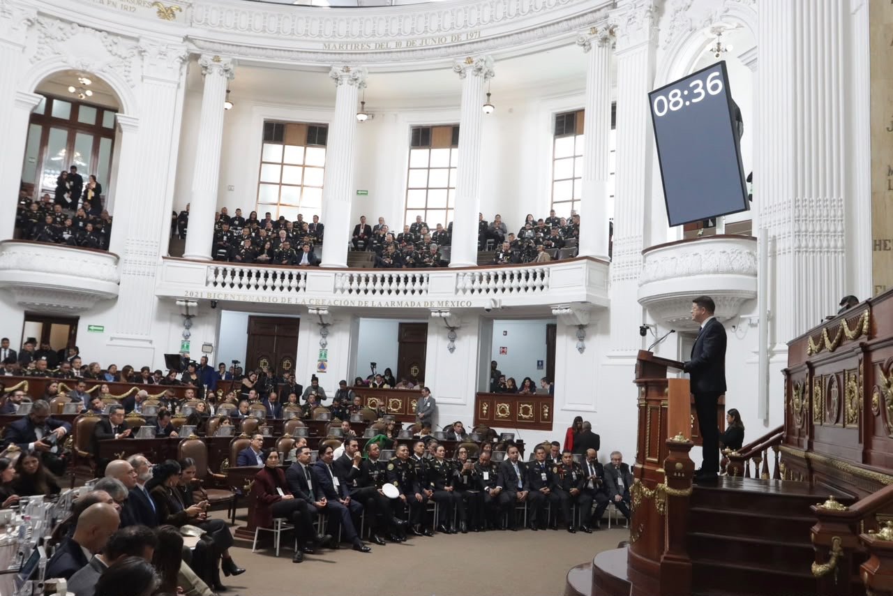 Comparecencia del titular de la SSC ante el Congreso de la Ciudad de México.