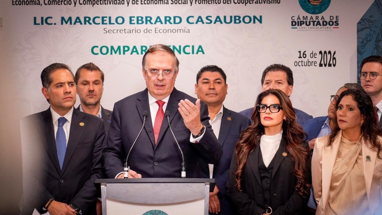 Marcelo Ebrard informa sobre las negociaciones comerciales ante la Cámara de Diputados